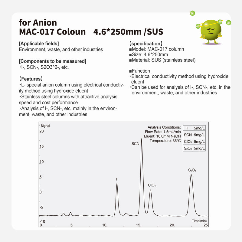 Load image into Gallery viewer, Anion column MAC-017 (4.6*250mm)(made by SUS)